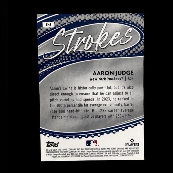 AARON JUDGE TOPPS CHROME REFRACTOR BASEBALL CARD - NEW YORK YANKEES - Picture 6 of 7